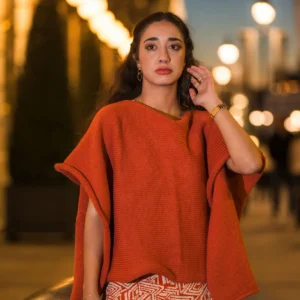 Poncho de punto